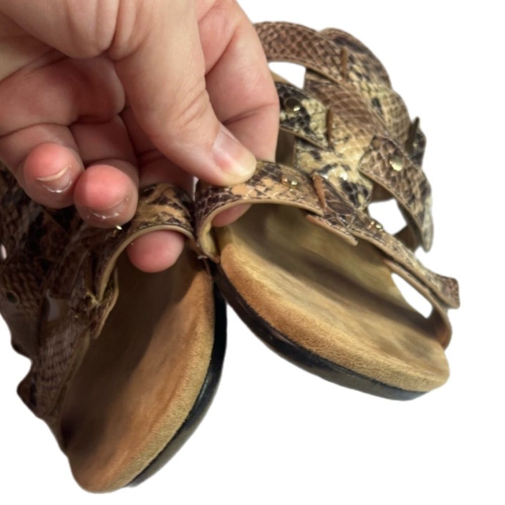 Vionic Slip On Snake Print Wedge Sandal - image 3